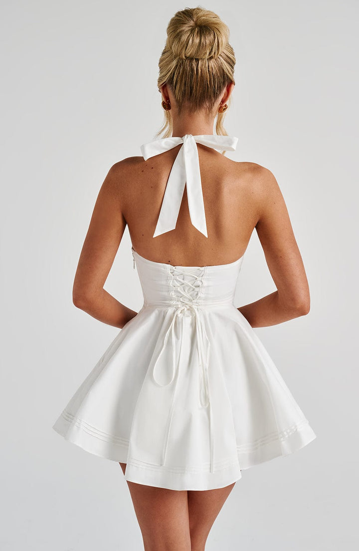 Amelie™ | Gingham Halter Mini-Kleid