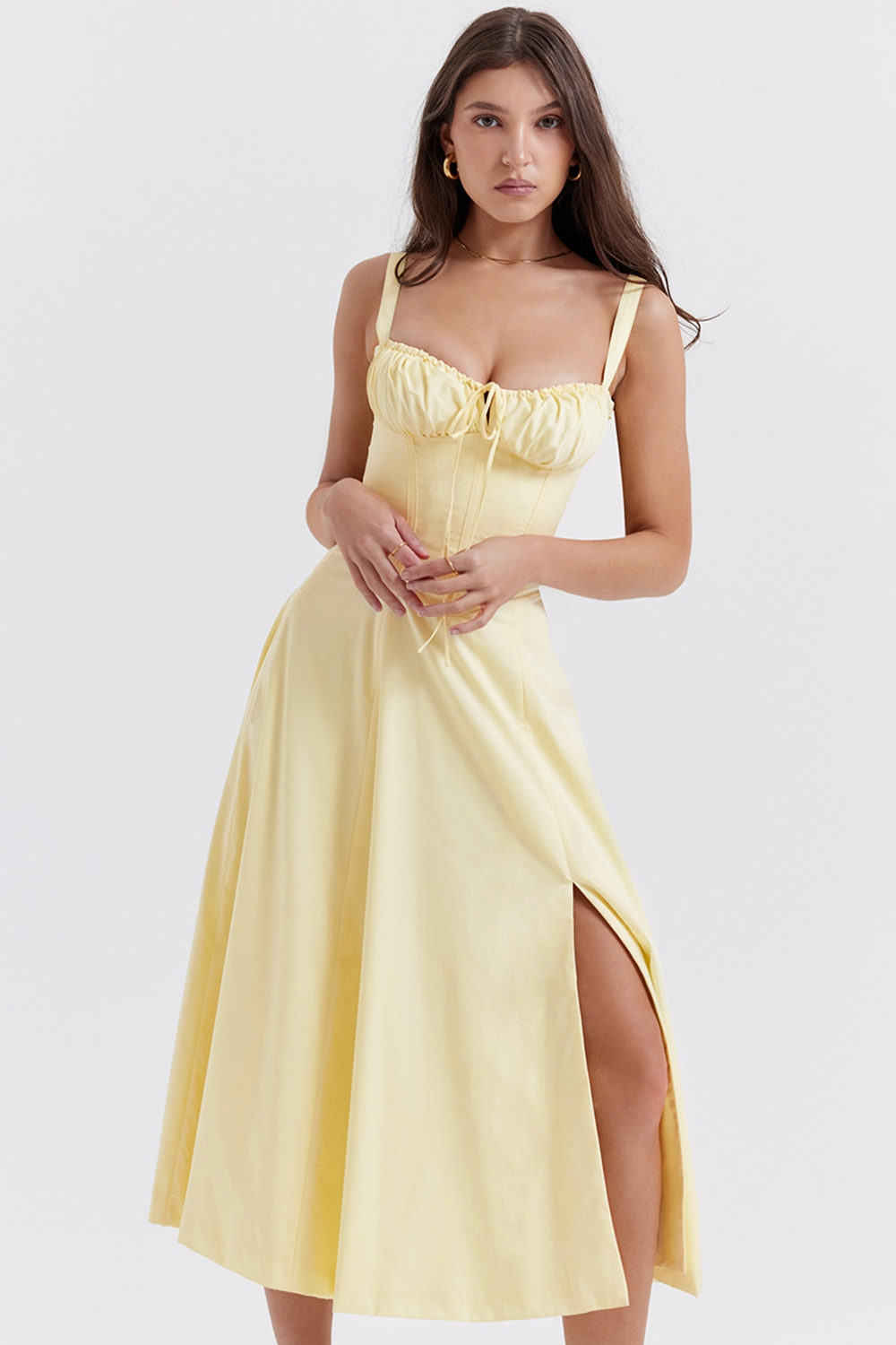 Vivienne™ | Romantisches Korsett-Midi-Kleid