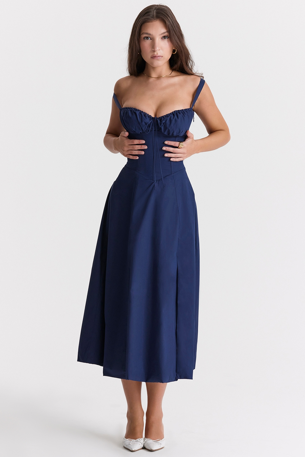 Vivienne™ | Romantisches Korsett-Midi-Kleid