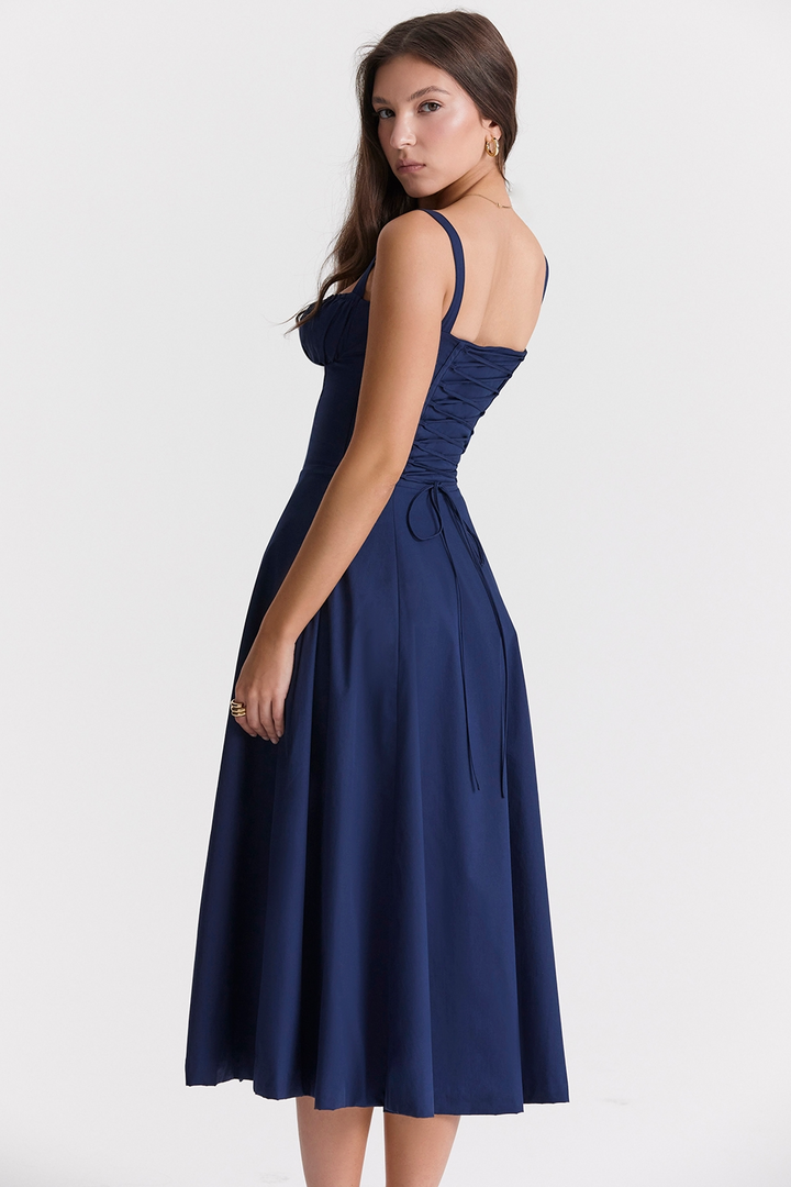 Vivienne™ | Romantisches Korsett-Midi-Kleid