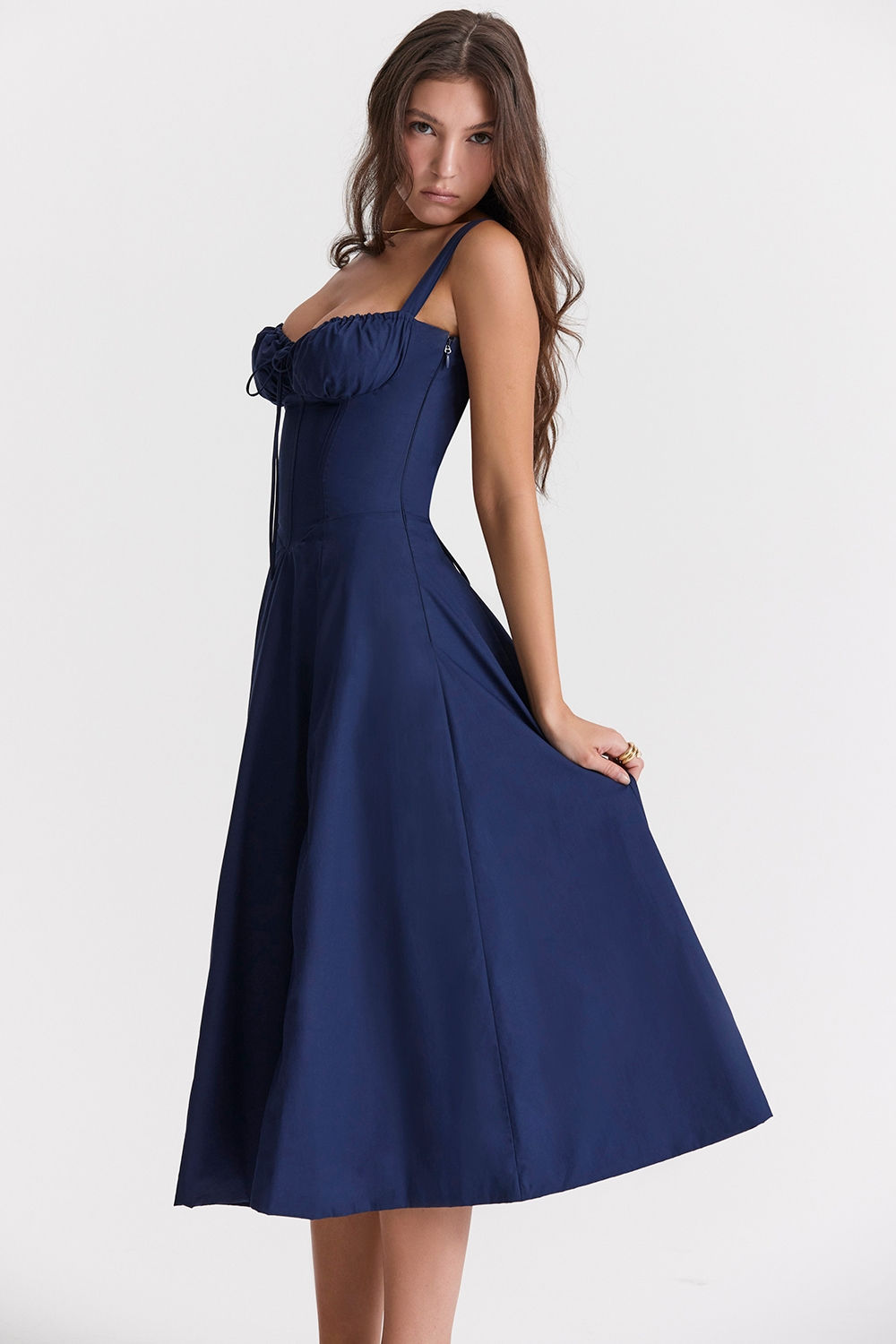Vivienne™ | Romantisches Korsett-Midi-Kleid