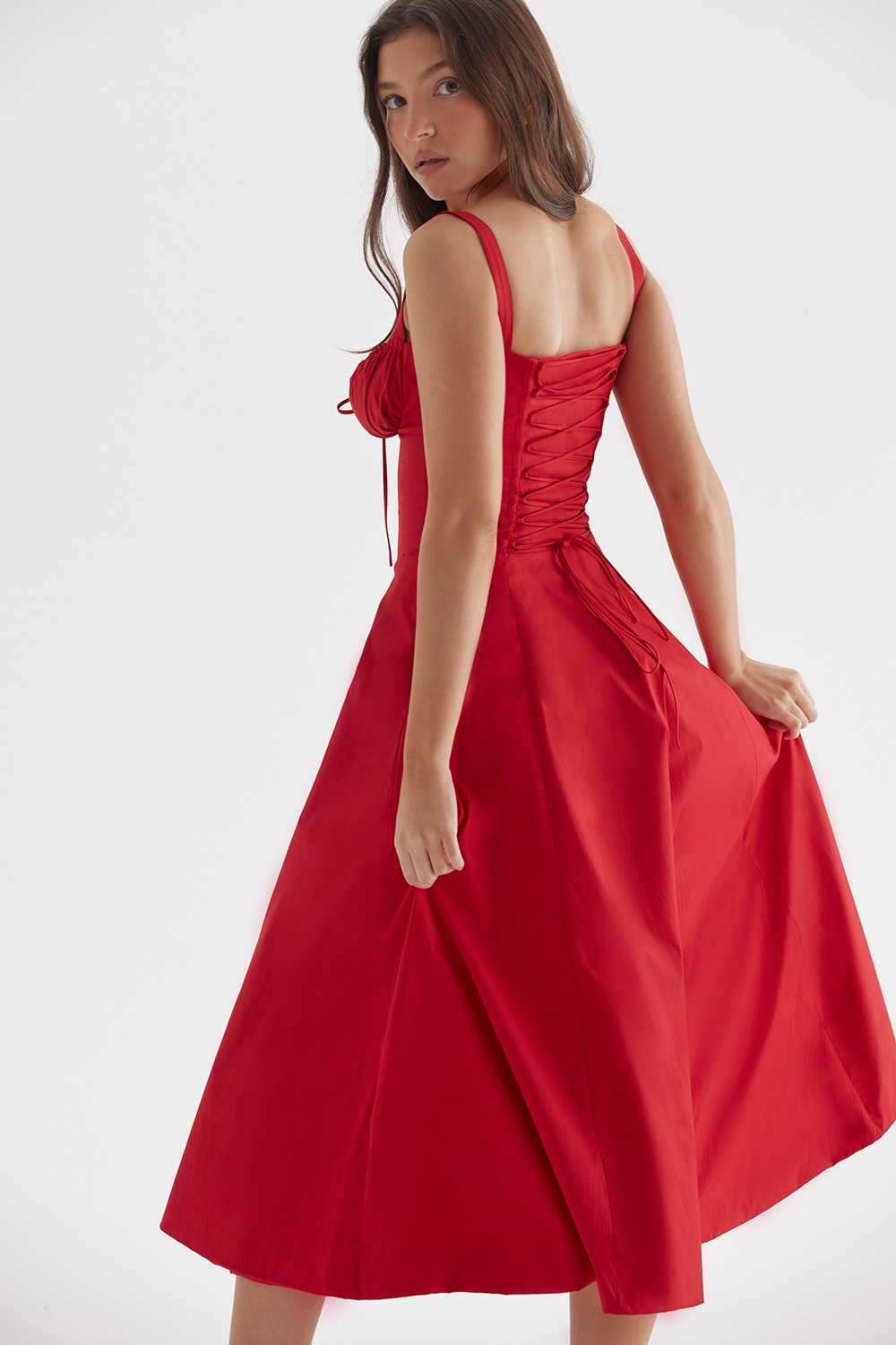 Vivienne™ | Romantisches Korsett-Midi-Kleid