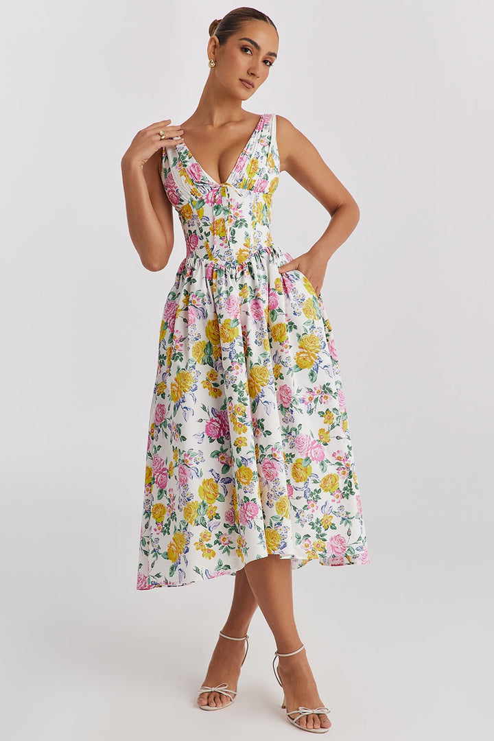 Lyra™ | Sonnenverwöhnter Korsett-Sommerkleid