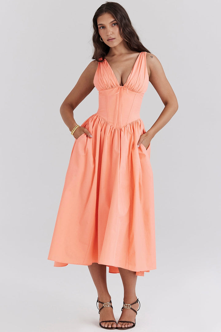 Lyra™ | Sonnenverwöhnter Korsett-Sommerkleid