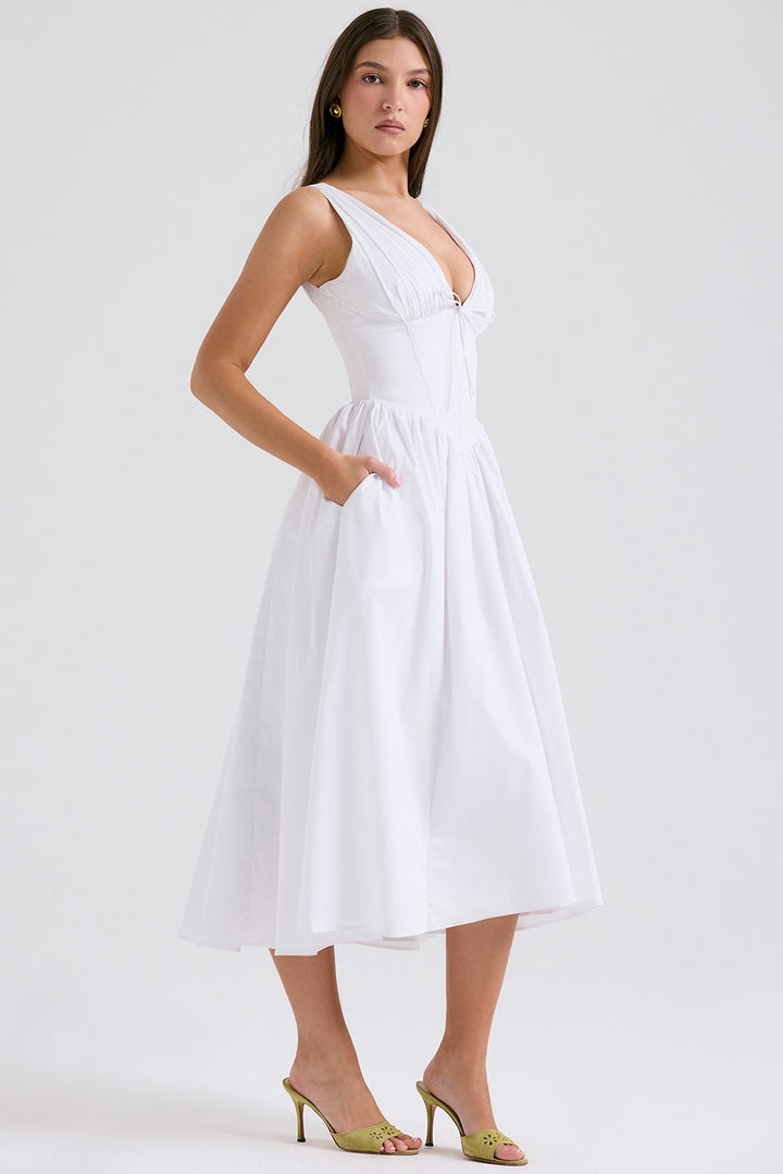 Lyra™ | Sonnenverwöhnter Korsett-Sommerkleid