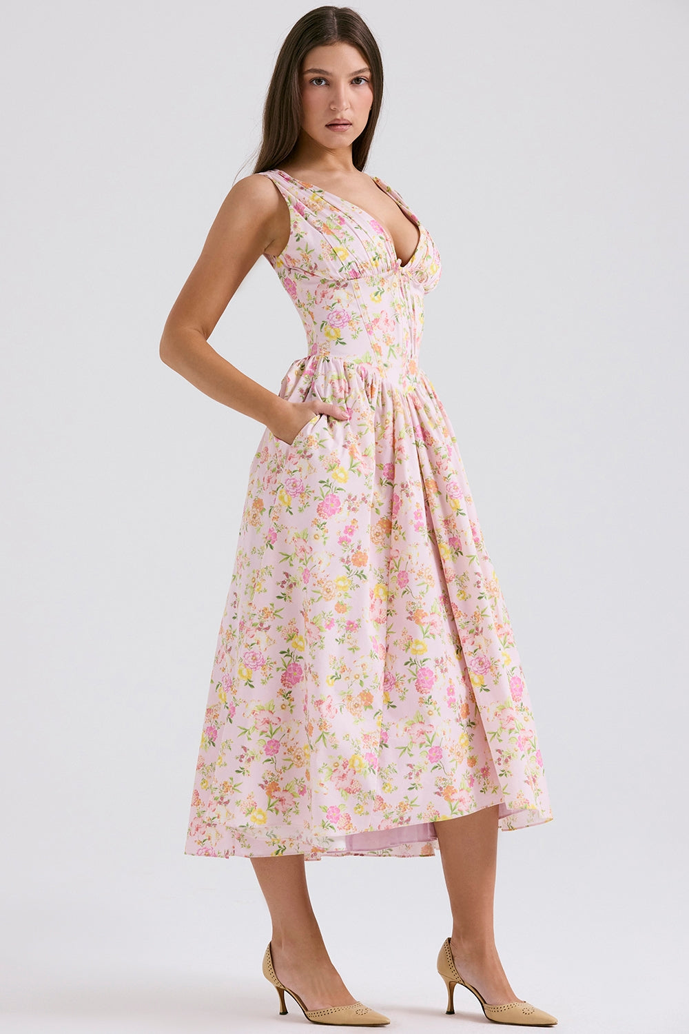 Lyra™ | Sonnenverwöhnter Korsett-Sommerkleid