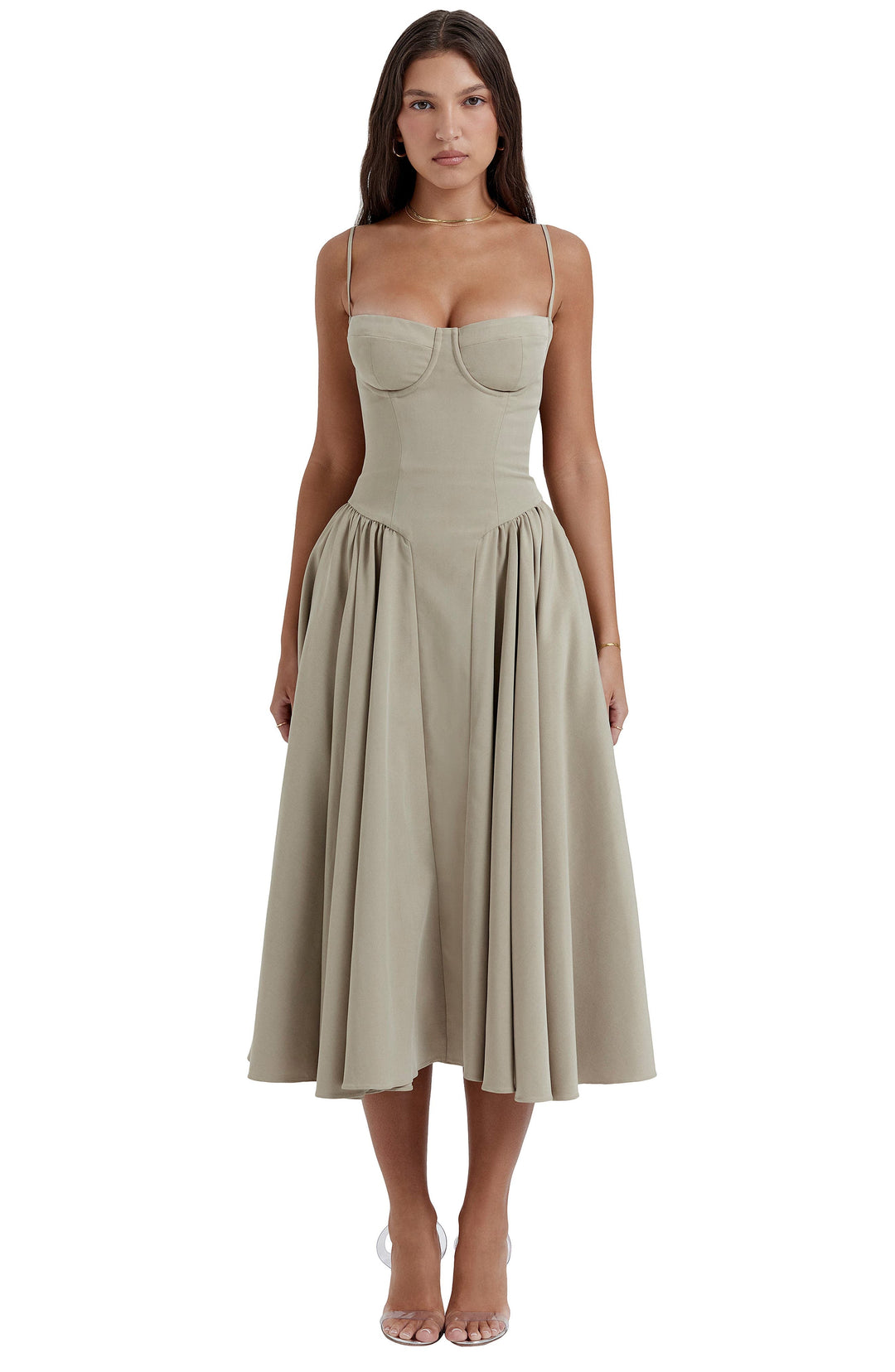 Elara™ | Charm Midi Kleid