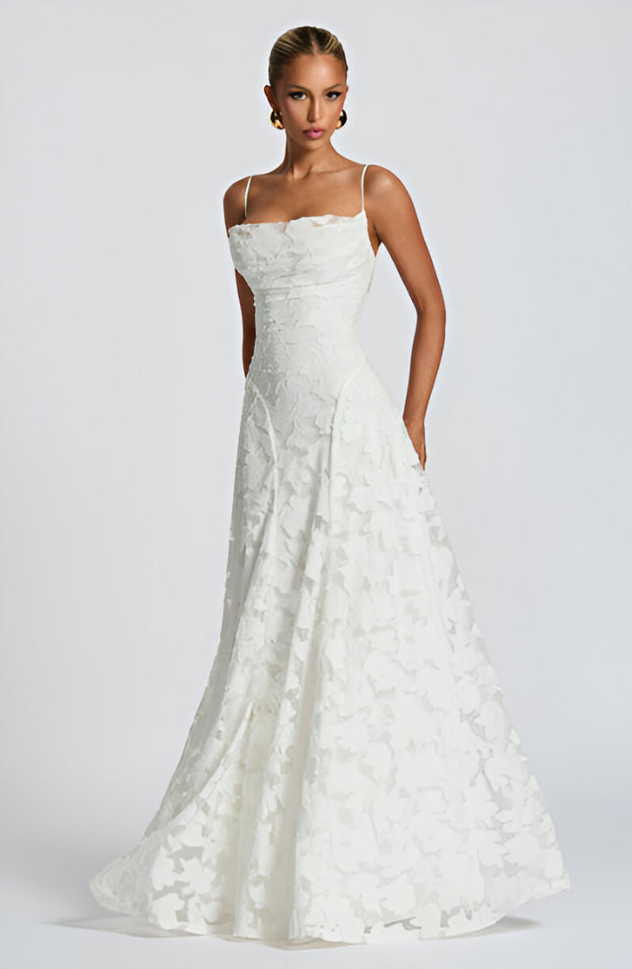 Francisa™ | Spitzen-Corsagen-Maxikleid