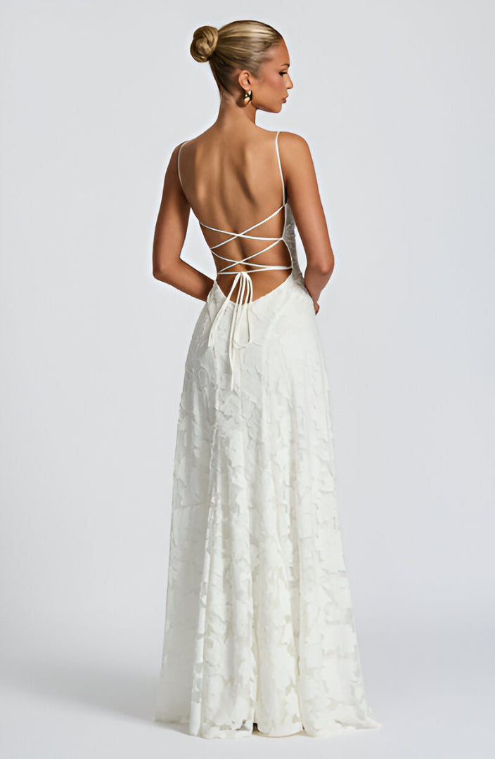 Francisa™ | Spitzen-Corsagen-Maxikleid