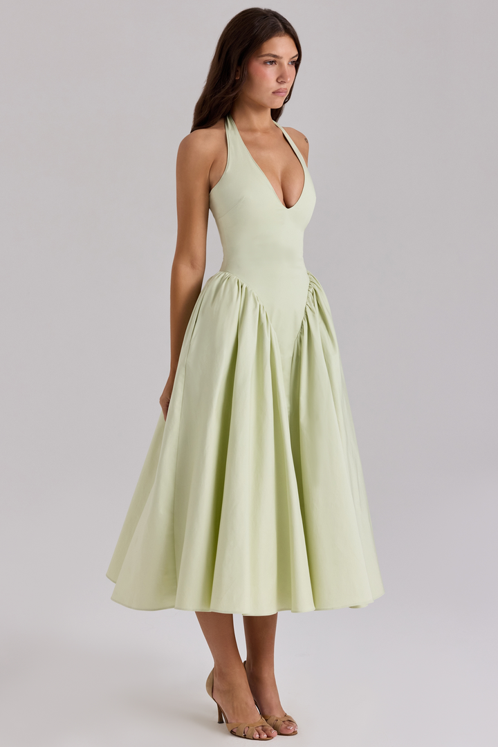 Liana™ | Raffung Midi Kleid