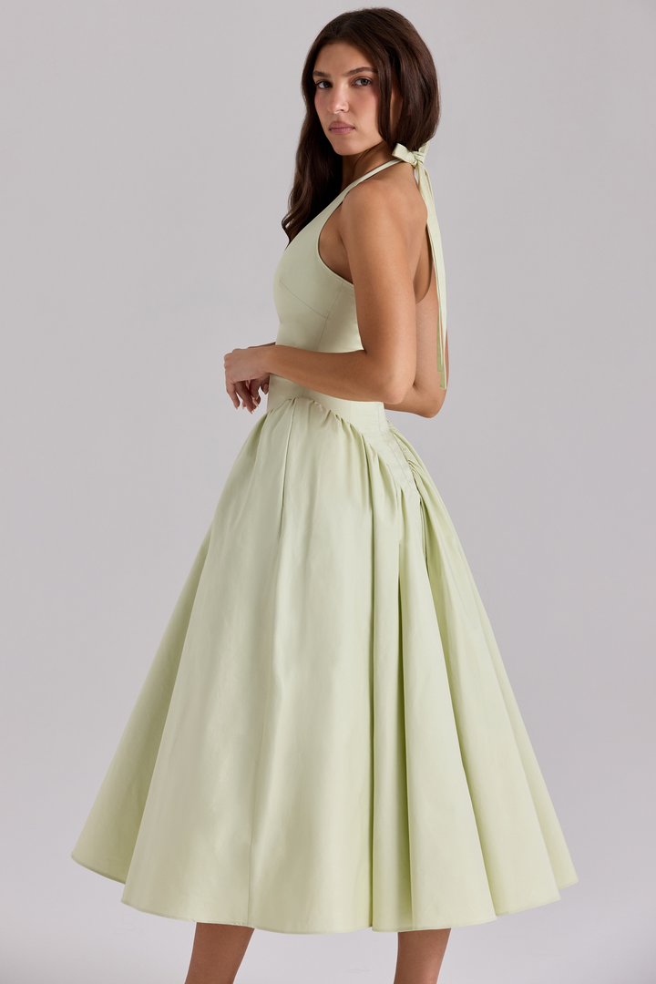 Liana™ | Raffung Midi Kleid