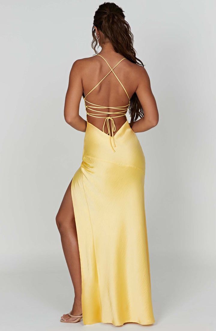 Meliva™ | Hochgeschnittenes Maxikleid