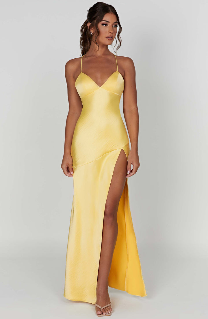 Meliva™ | Hochgeschnittenes Maxikleid