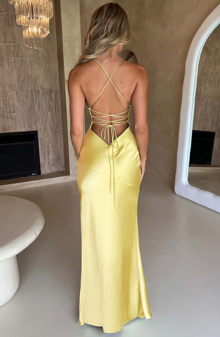 Meliva™ | Hochgeschnittenes Maxikleid