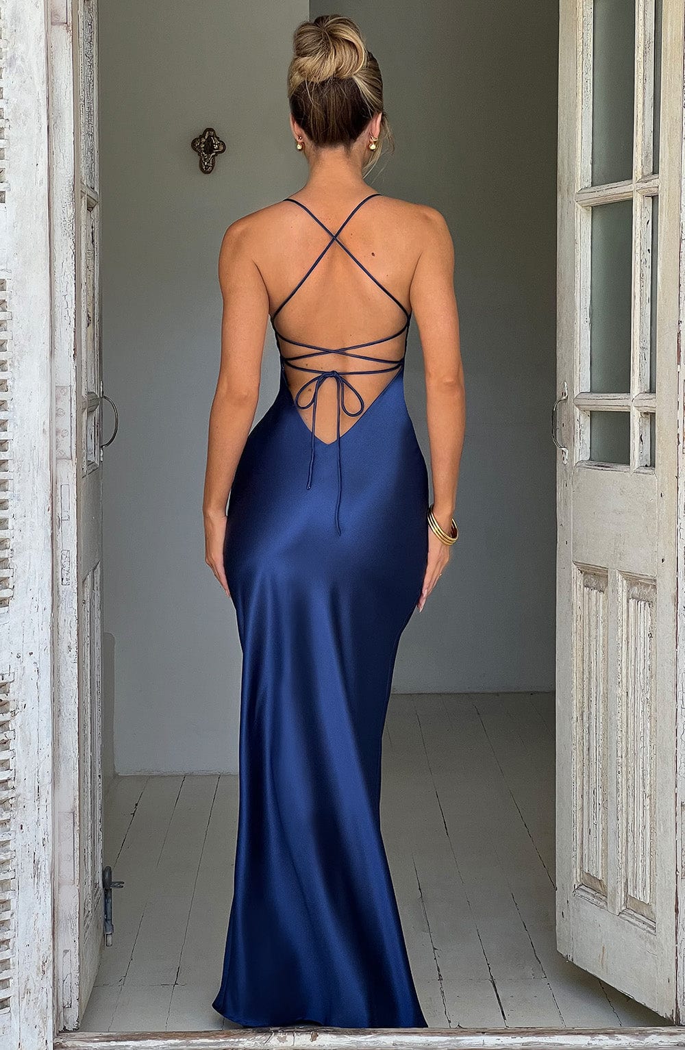 Meliva™ | Hochgeschnittenes Maxikleid
