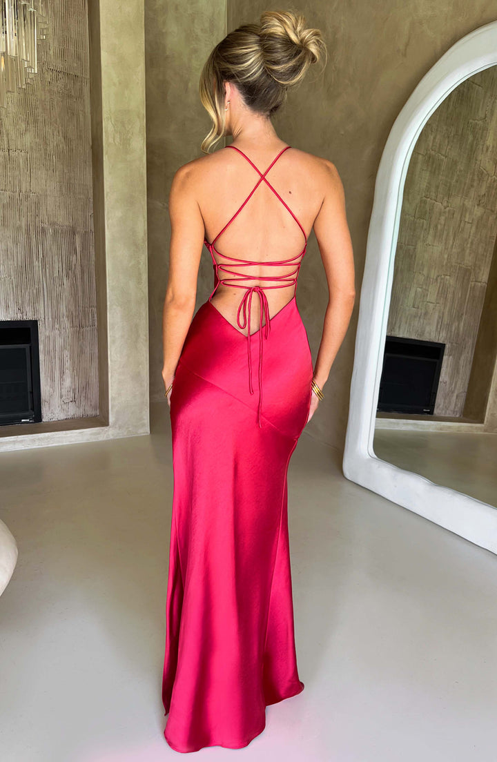 Meliva™ | Hochgeschnittenes Maxikleid