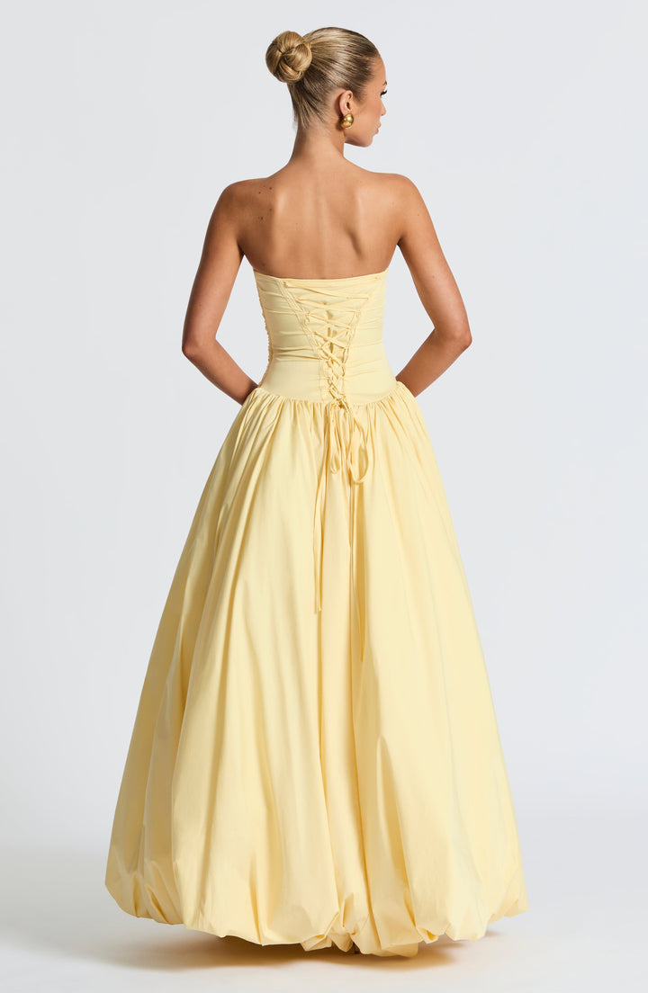 Sienna™ | Lemon Strapless Maxi Dress