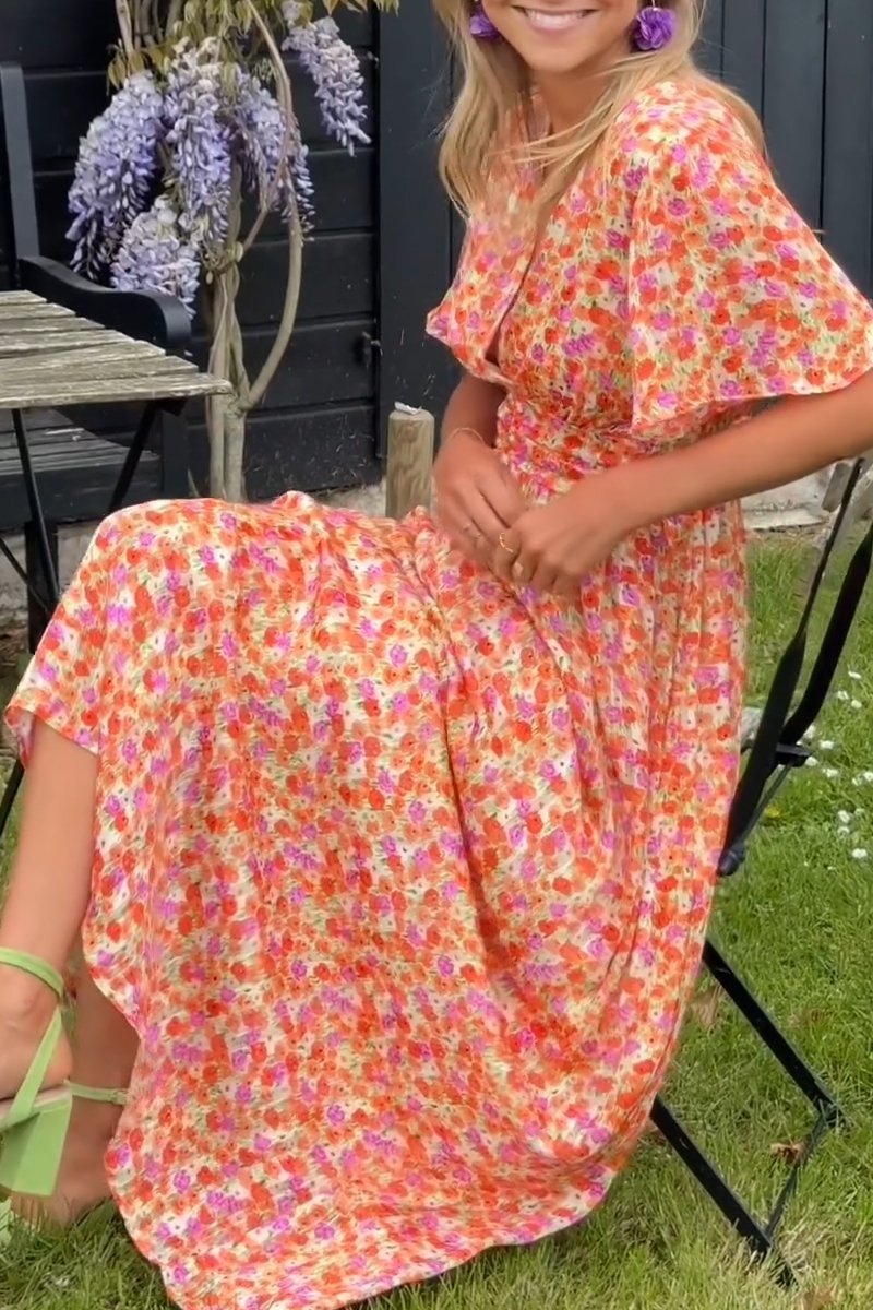 Isla™ | Blühendes Wiesen Maxi-Kleid