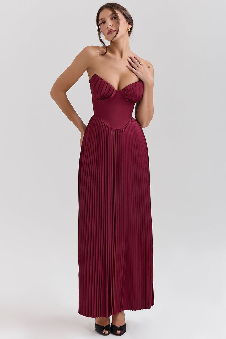 Orielle™ | Drape Bloom Maxi Kleid