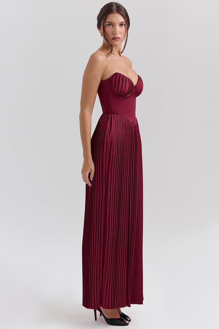 Orielle™ | Drape Bloom Maxi Kleid