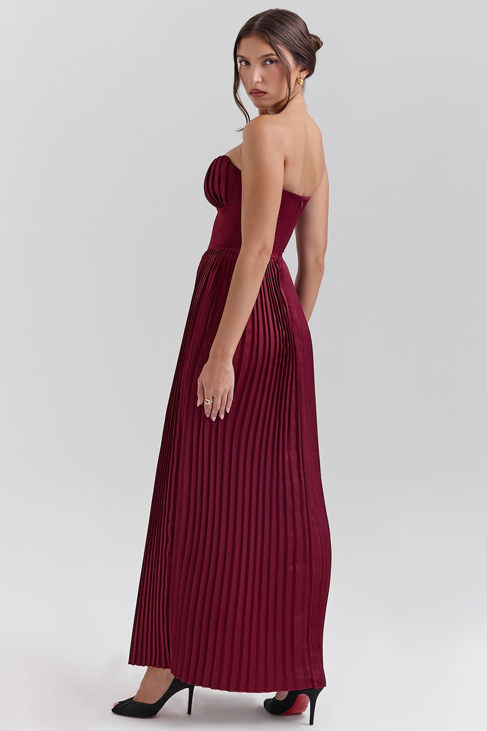 Orielle™ | Drape Bloom Maxi Kleid