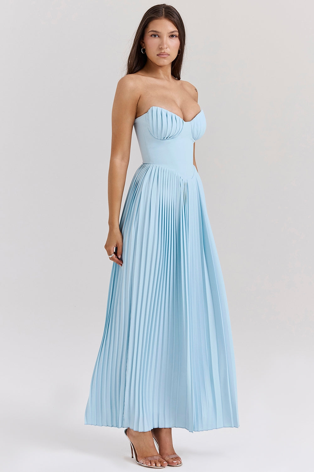 Orielle™ | Drape Bloom Maxi Kleid