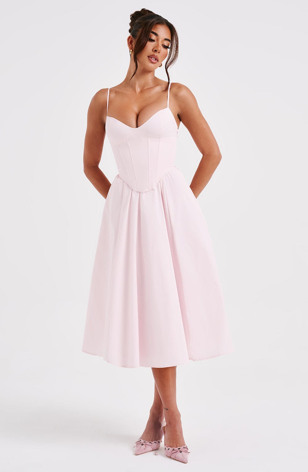 Grace™ | Korsett Midi Kleid