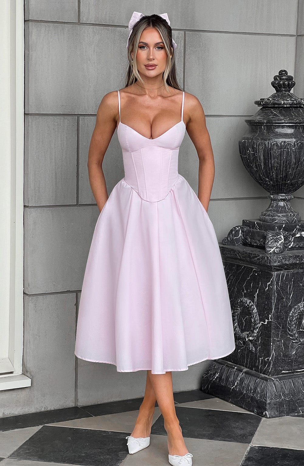 Grace™ | Korsett Midi Kleid