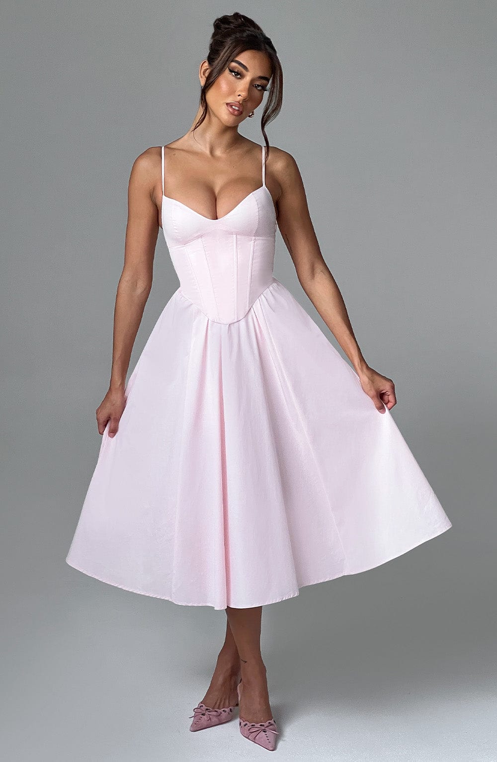Grace™ | Korsett Midi Kleid