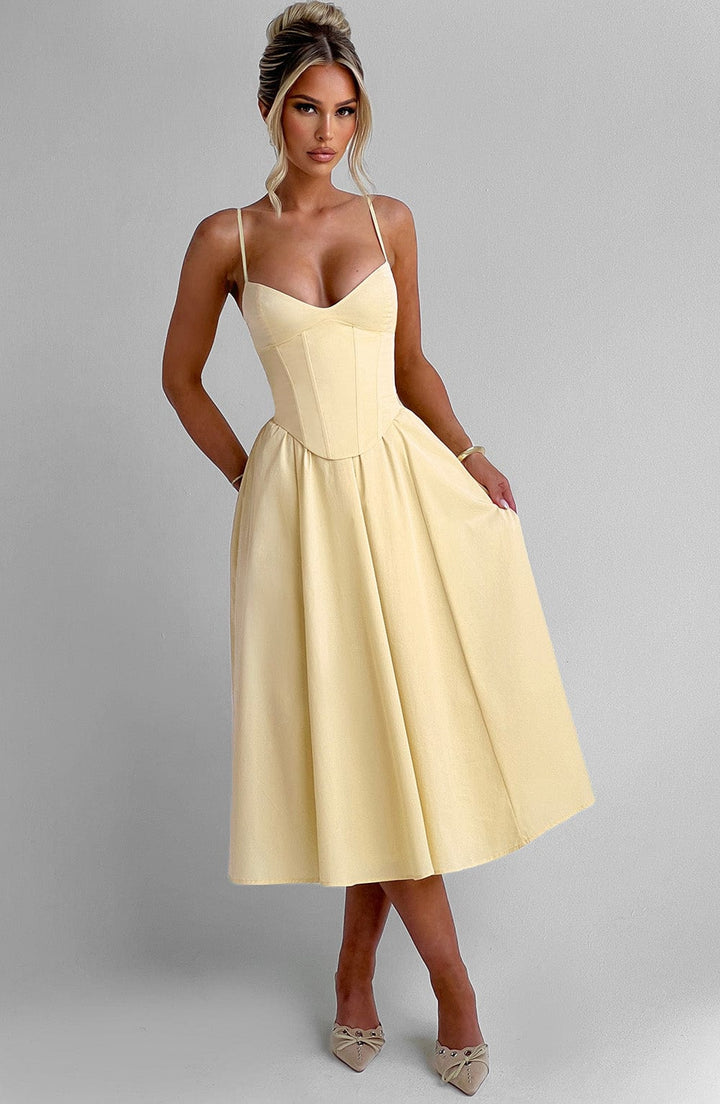 Grace™ | Korsett Midi Kleid