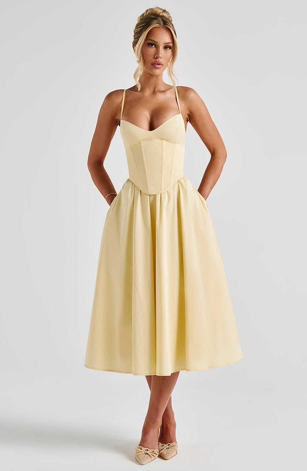 Grace™ | Korsett Midi Kleid