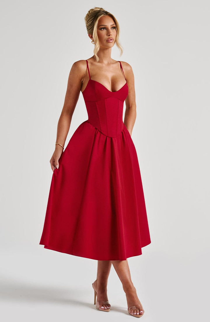 Grace™ | Korsett Midi Kleid