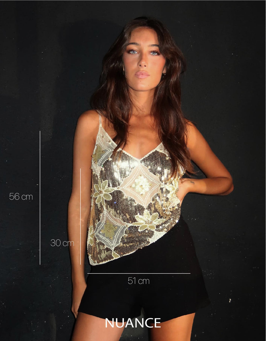 Stella™ | Pailletten-Top