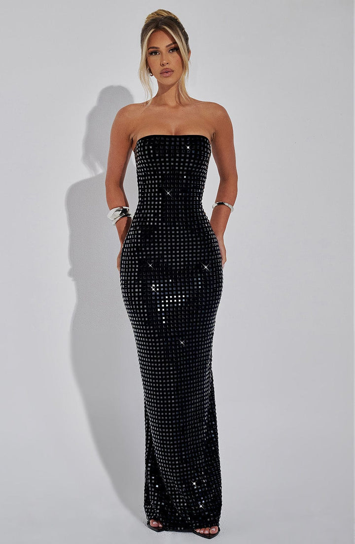 Aurelessa™ | Pailletten Maxikleid