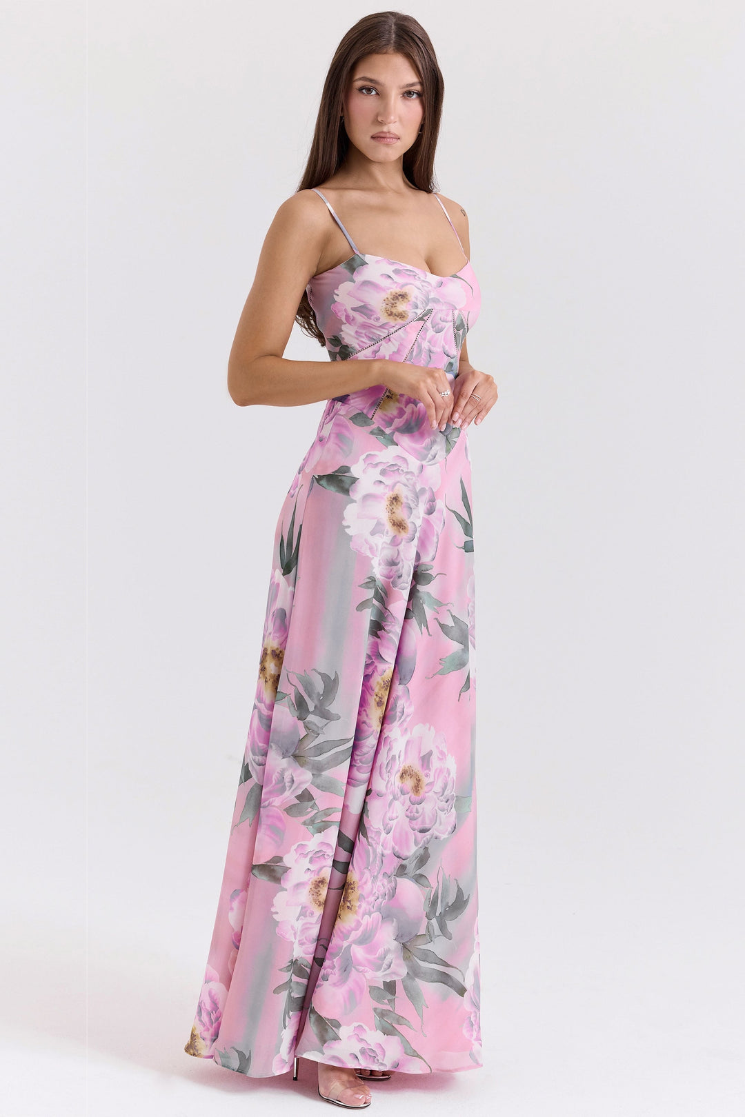 Seren™ | Vintage Floral Lace Back Maxi Dress