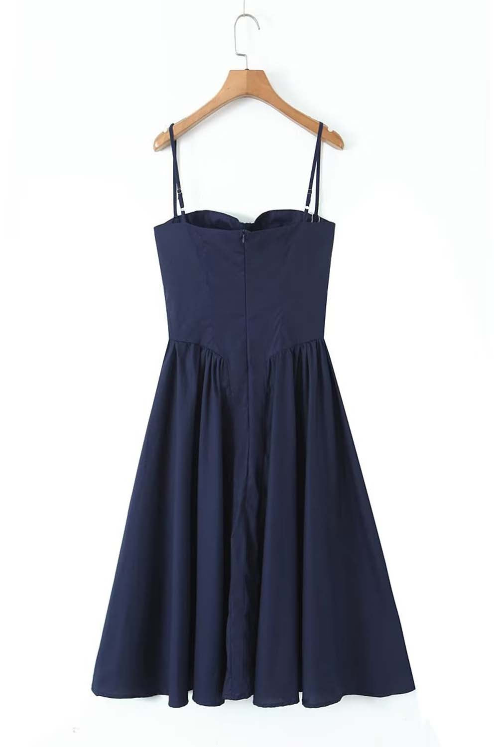 Alina™ | Seiden Linie Midi Kleid