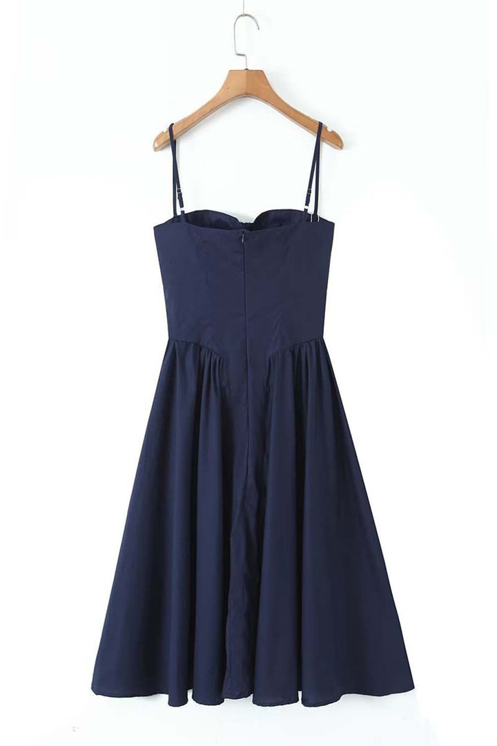 Alina™ | Seiden Linie Midi Kleid