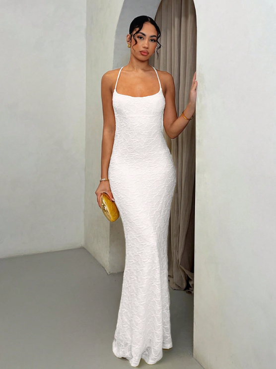 Yvette™ | Sunshine Lace Maxi-Kleid
