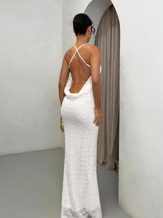 Yvette™ | Sunshine Lace Maxi-Kleid