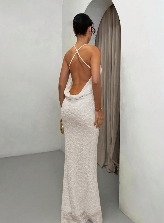 Yvette™ | Sunshine Lace Maxi-Kleid