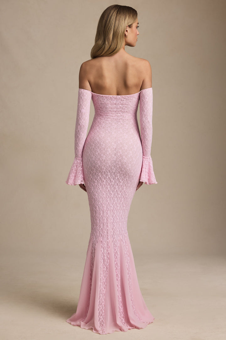 Celeste™ | Off-Shoulder Spitzen-Maxikleid