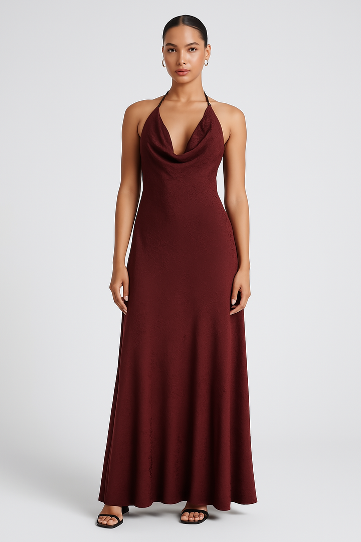Jessina™ | Raffung Midi Kleid